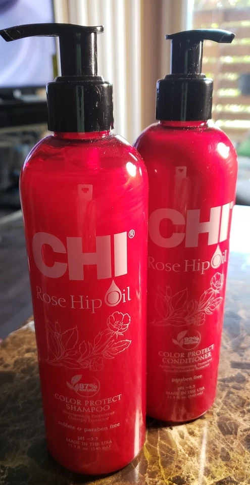 Lot 2 Chi Rose Hip Oil Color Nuture Protecting Conditioner 11.5oz Each - Image 3 of 4