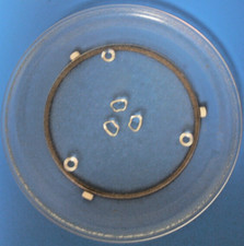 10 5/8" Panasonic Microwave Turntable Glass Plate w/Support Roller Clean