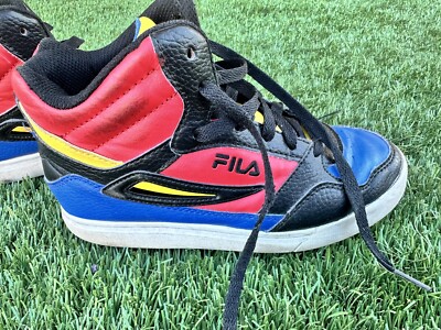 FILA 13FMO1806-027 Yellow Blue & Red Multicolor High Top  display picture 3