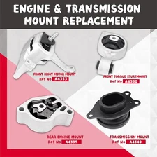 New Engine Motor Mount For 2007-2017 Altima 2.5L Auto Transmission,  4-Piece Set