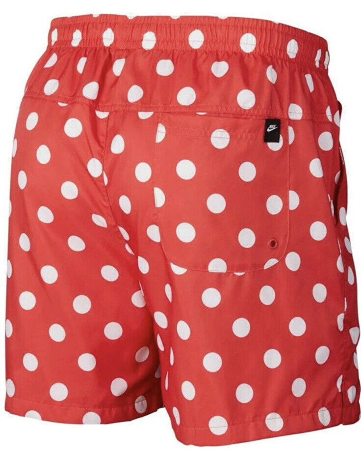 NIKE SPORTSWEAR JDI DO IT RED WHITE POLKA DOT WOVEN SHORTS NIKE SPORTSWEAR JDI DO IT RED WHITE POLKA DOT WOVEN SHORTS