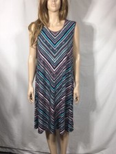 Women s NWT Style & Co. Plus Size Stripe Sleeveless Dress Size 0X