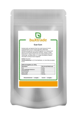 5 kg | Guar Gum | Guarkernmehl E412 | 5000 CPS | glutenfrei | vegan