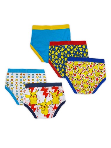 Boys 5 PACK Pokemon 100% Cotton Briefs (Size 4) BRAND NEW IN PACKAGE - Picture 3 of 3