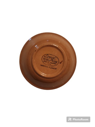 1 ciotola frutta Stangl Pottery Terra Rose Garden fiori 1942-1957 NJ USA 5,5 pollici - Foto 7 di 7