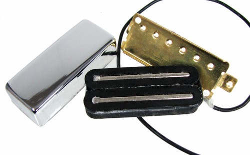 Mini Humbuckers "Aceite de Serpiente" Dorados - Par de Cuello y Puente Combinados - ¡Tono Impresionante! - Imagen 3 de 5