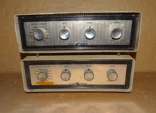 2 x Vintage Knight Tube Mono Block Amplifiers*6973-12ax7*Parts/Repair*Iron Good