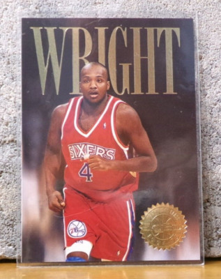 COOL BASKETBALL CARD SHARONE WRIGHT PHILADELPHIA 76ERS HEAD OF THE CLASS