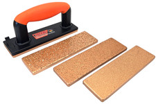 5tlg SET Schleifbrett Hartmetall Fliesen Handschleifer Schleifklotz HERO Premium