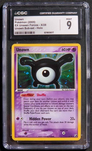 Unown graded CGC 9 for sale on eBay