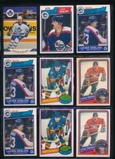 Lot (9) Lucien Deblois 1980-81 Topps #146 378 383 531 260 Rockies jets  (VX29)