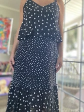 Animale Polka Dot Midi Dress Brazil 40 / US 10