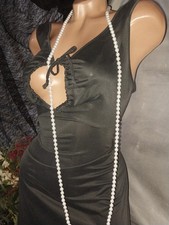 VTG SILKY NYLON KEYHOLE ADJ BODICE BOMBSHELL NIGHTGOWN 42 44 NEGLIGEE