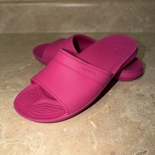 Crocs Youth Classic Slides Girls Size J3 Pink