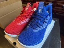 🔥NEW Under Armour Curry  10 Basketball Shoes RED/BLUE Mismatch Men’s Size 9