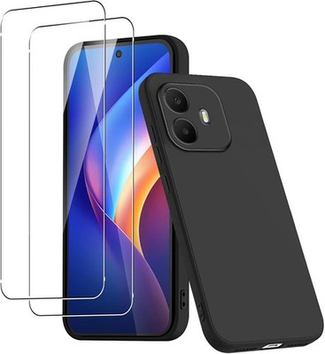 Hülle für TCL K70 SE K70 4G 5G Power 4G Schwarz Silikon Stoßfest Gel Handy Cover