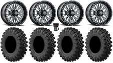 ITP Momentum 15" Wheels Milled 35" MotoRavage XL Tires Textron Wildcat XX