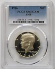 1966 SMS Kennedy Half Dollar PCGS SP67 Cameo