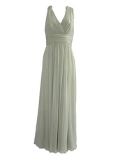 Alfred Sung - Bridesmaid Maxi Dress - Sage Green - Size 2