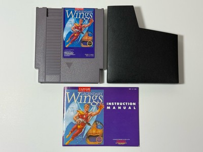 Legendary Wings (Nintendo, NES, 1988) Authentic Game Cartridge, Manual + Sleeve