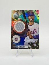 Francisco Lindor 2025 Topps Holiday Player Relics Blue Metallic SP #/299 #PR-FL