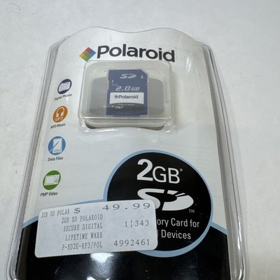 Polaroid PNY 2.0 GB SD Memory Card Digital Devices NEW SEALED PACKAGE!