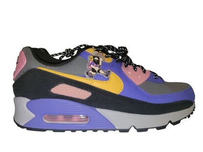 Nike Air Max 90 QS 'ACG' Sneakers Purple Yellow Black US 8 Men's/9.5 Women's