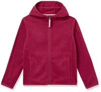 Amazon Essentials MäDchen Fleecejacke Kapuze Rot Preiselbeere 6-7 Jahre Neu