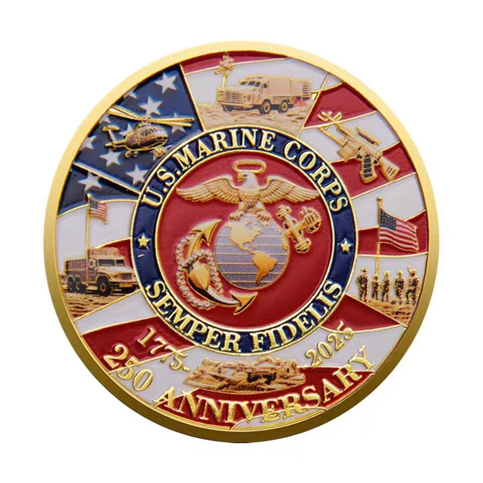 US Marine Corps 1775-2025 250th Anniversary Challenge Coin
