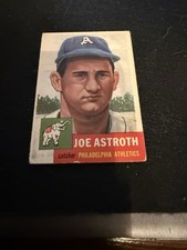 1953 Topps - Joe Astroth #103 Bio Information in Black