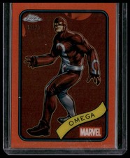 2025 Topps Chrome Marvel #196 Omega Orange Refractor #/25