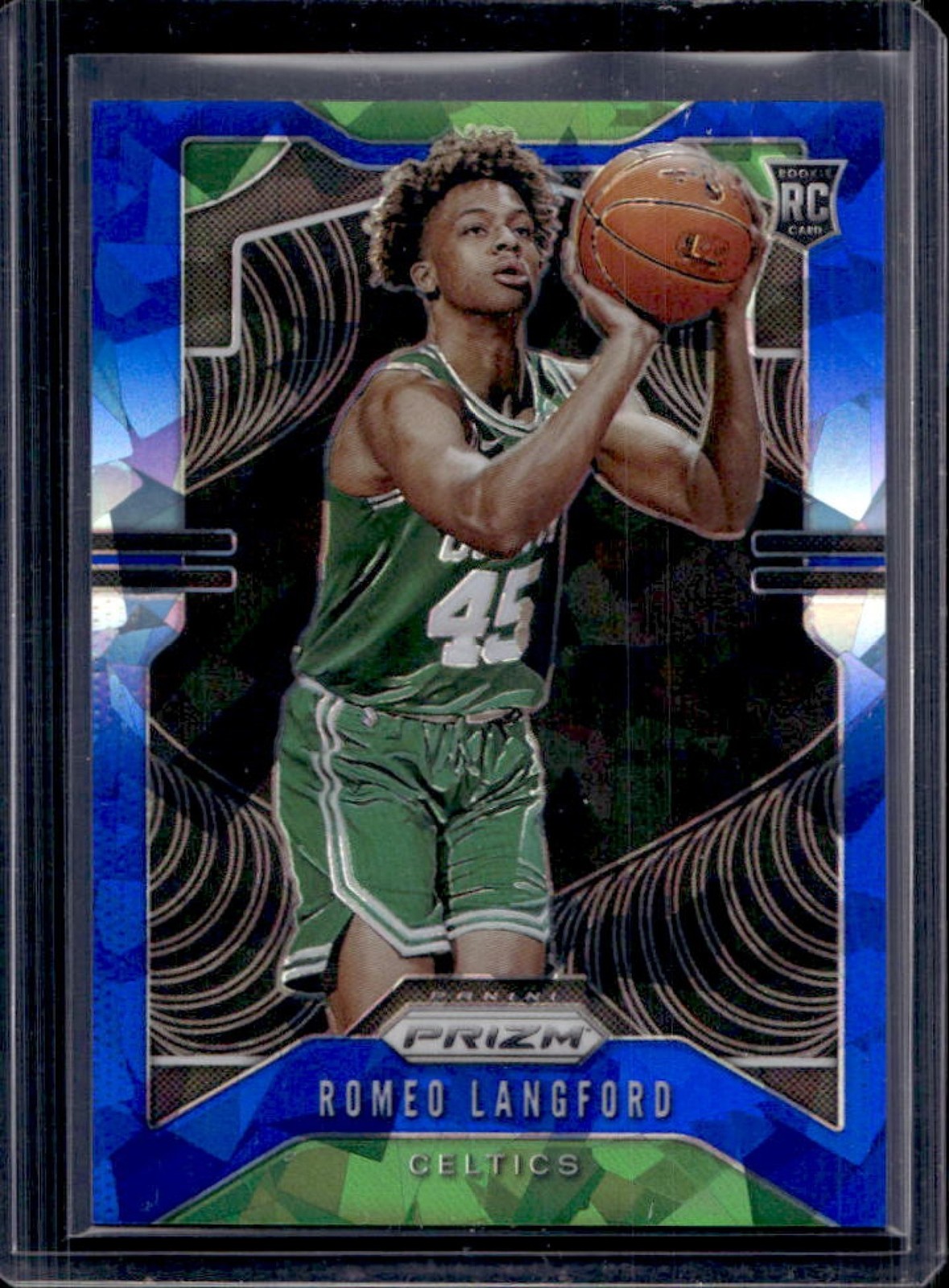 2019-20 Prizm Romeo Langford RC Prizm Blue Ice #/99 Celtics