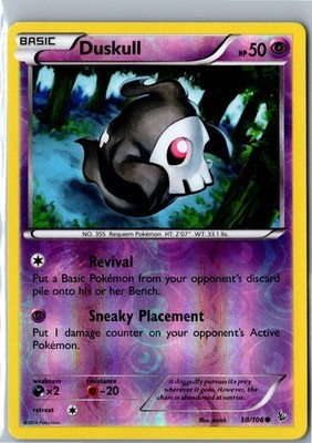 Duskull - Reverse Holo - 38/106 Flashfire - Pokémon TCG - 2014 MP