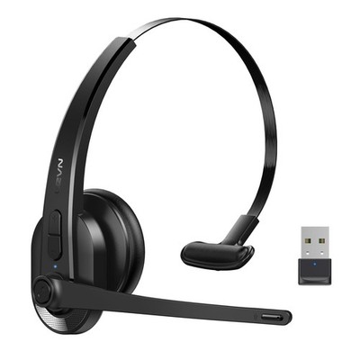 LEVN Wireless Headset with Mic for Work, Bluetooth Headset with Microphone-AI...