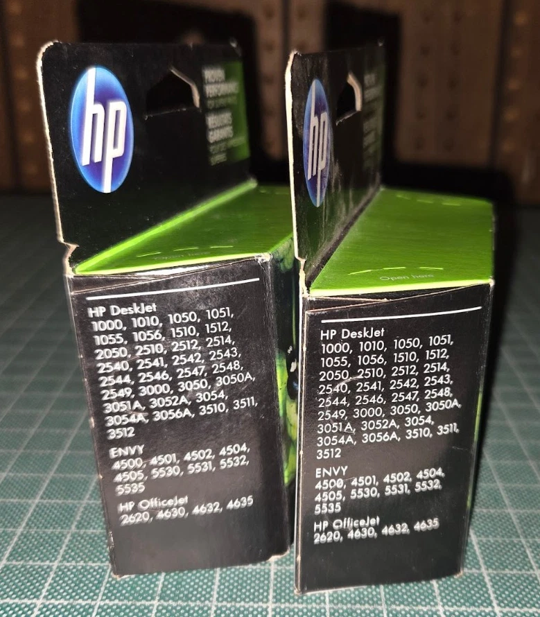 Cartuchos de tinta para impresora HP genuinos 61XL tricolor negro 61 XL lote caducado 2019 61 XL - Imagen 3 de 4