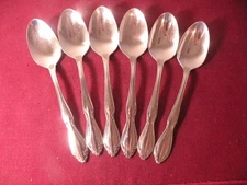 Set Of 6 Teaspoons Oneida USA BERKELEY SQUARE Stainless Flatware 6"