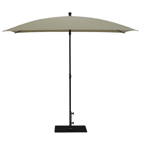Milani Home - Ombrellone Da Giardino 3x4 Palo Laterale Nero Telo Beige