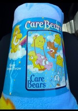 Vintage 2004 Care Bears Throw Blanket