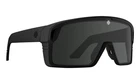 SPY MONOLITH MATTE BLACK/HAPPY GREY GREEN POLAR BLACK SPECTRA MIRROR SUNGLASSES.