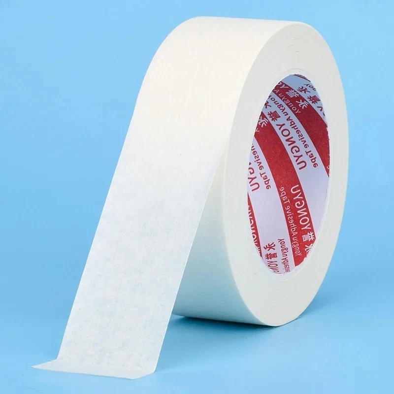15M/50M Masking Tape, 10mm-50mm White Single-Sided Masking Tape For Painting