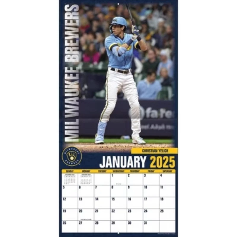 Milwaukee Baseball 2026 Team Wall Calendar