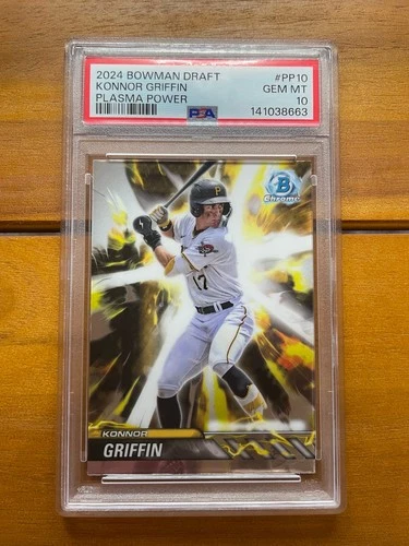 2024 Bowman Draft Plasma Power #PP10 KONNOR GRIFFIN PSA 10 RC...