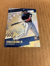 2018 Revolution Rapture RONALD ACUNA JR RC ROOKIE #22 Braves Baseball Card (f3). rookie card picture