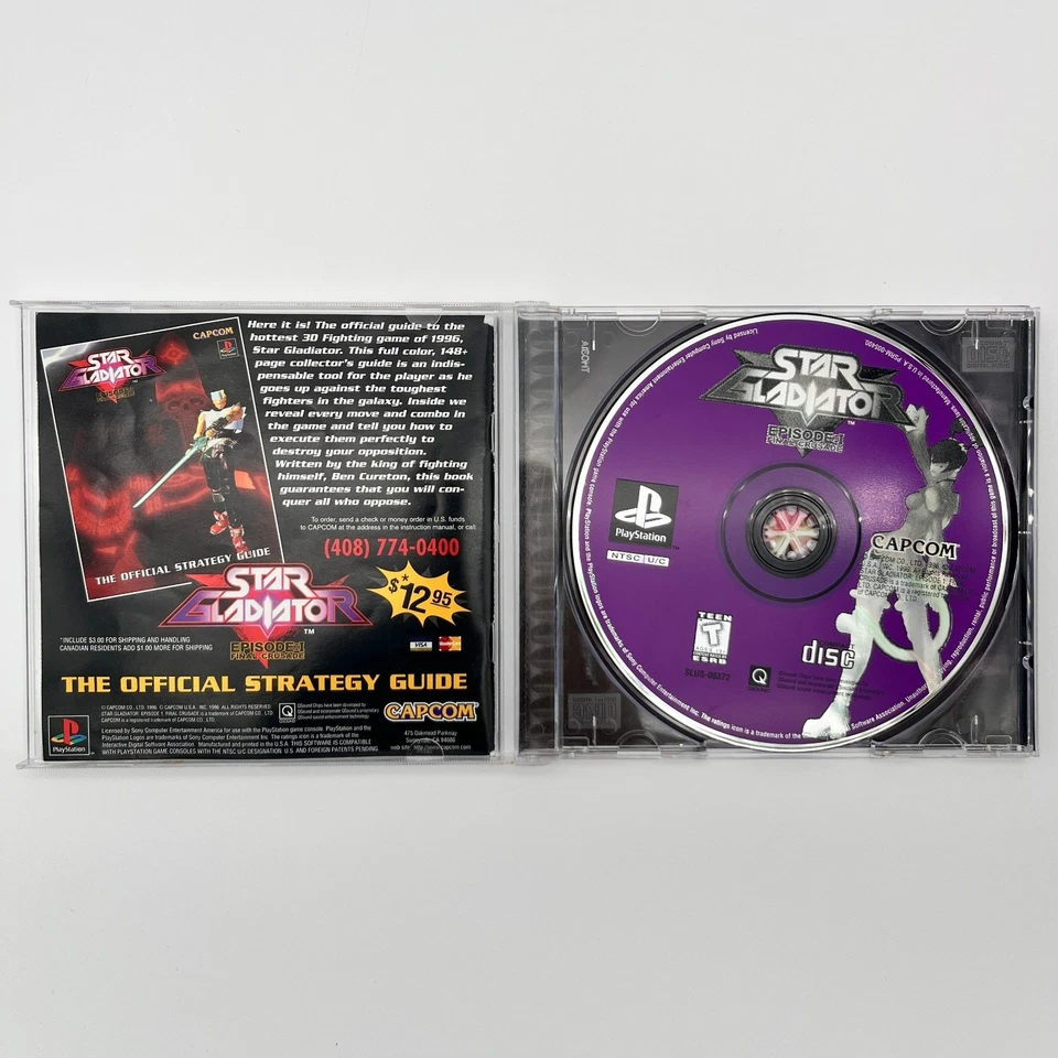 Star Gladiator - Episode: I Final Crusade - PS1 CIB con tarjeta de registro casi como nuevo Foto 2 de 4