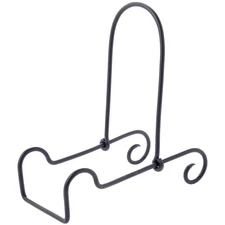 Bard's Adjustable Black Wrought Iron Bowl, 10" x 5" x 8.75" (For 9" - 11" Bowls)