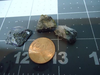 Visible GOLD & CALAVERITE Quartz 3 Specimens Sunnyside Mine Silverton COLO S4-10