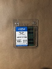 Crucial DDR4 32GB KIT 2 x 16GB 2666 MHz PC4-21300 SODIMM 260-Pin Laptop Memory