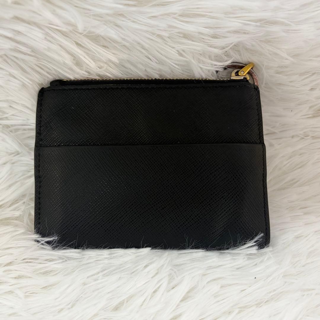 Prada Leather Card Pass Case Black thumbnail 2