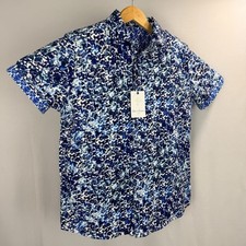 Robert Graham Button-Up Shirt Mens Medium Floral Harrison Vibrant SS Stretch NEW