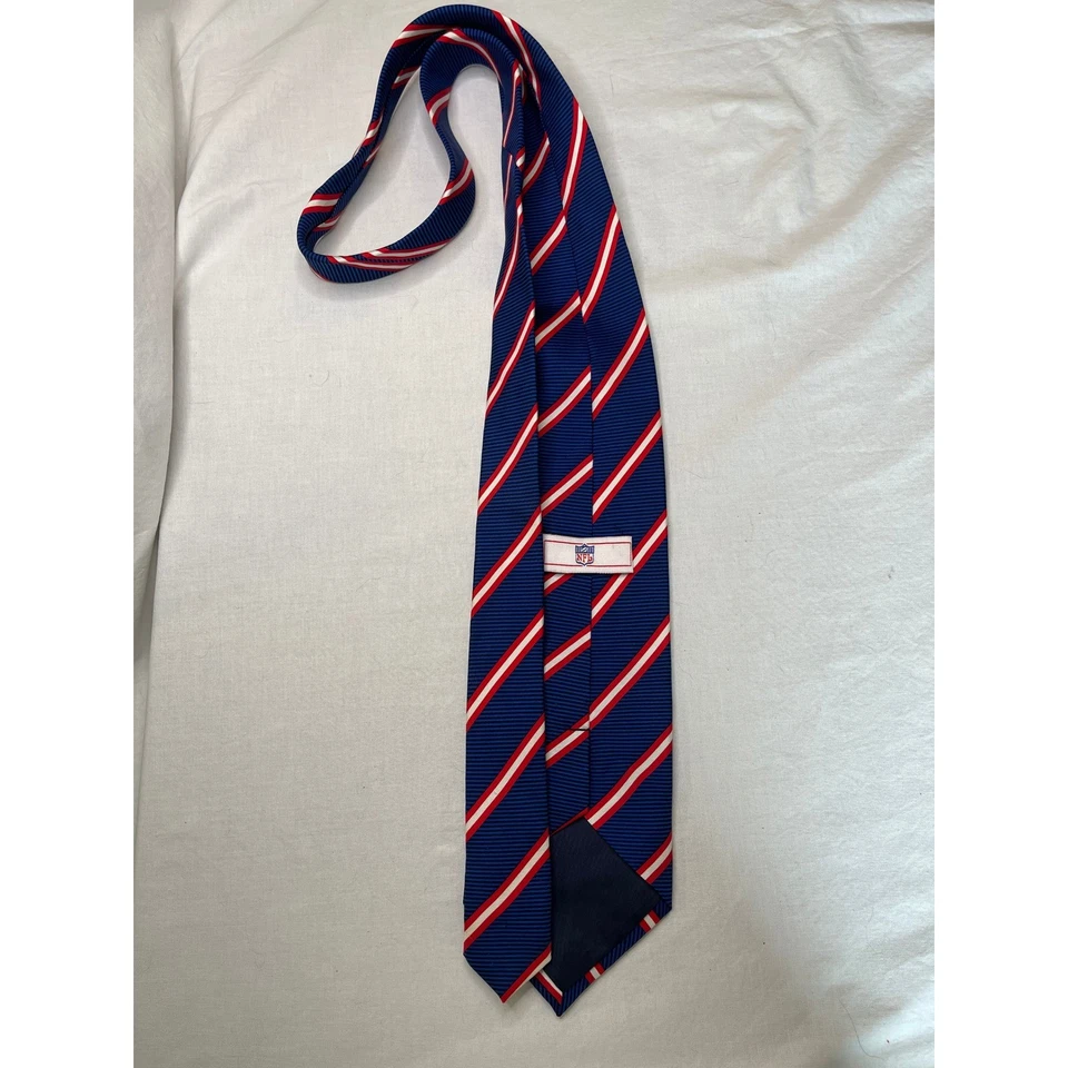 NFL New England Patriots Necktie Striped Logo Business Career Tie - Image 3 of 3